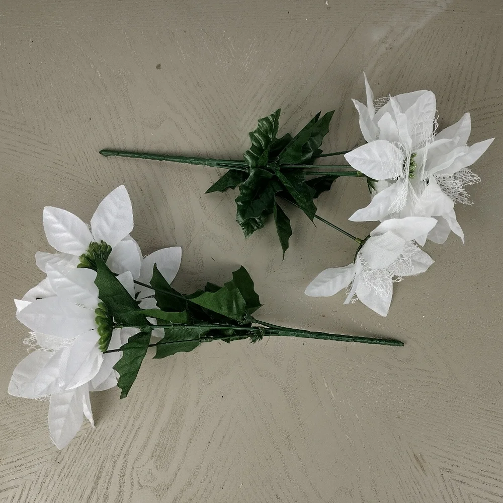 Elegant White Artificial Flower Bouquet